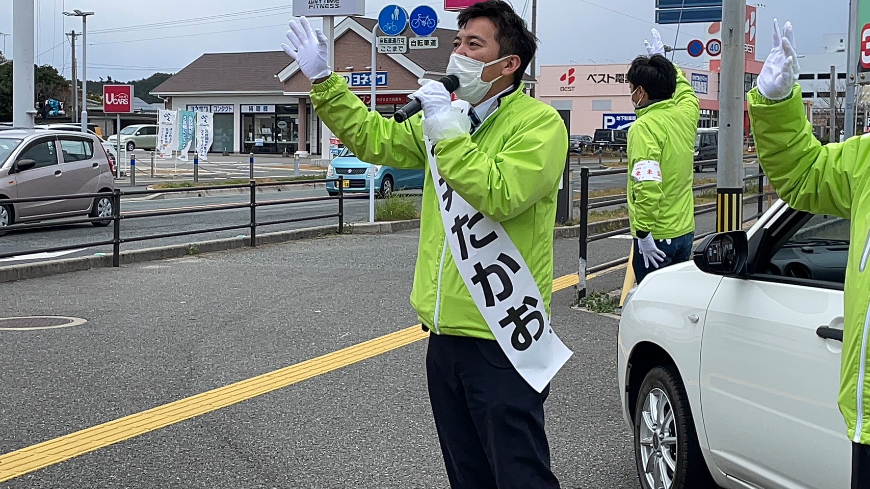 福津市議会議員選挙　最終日・12月25日の投票日