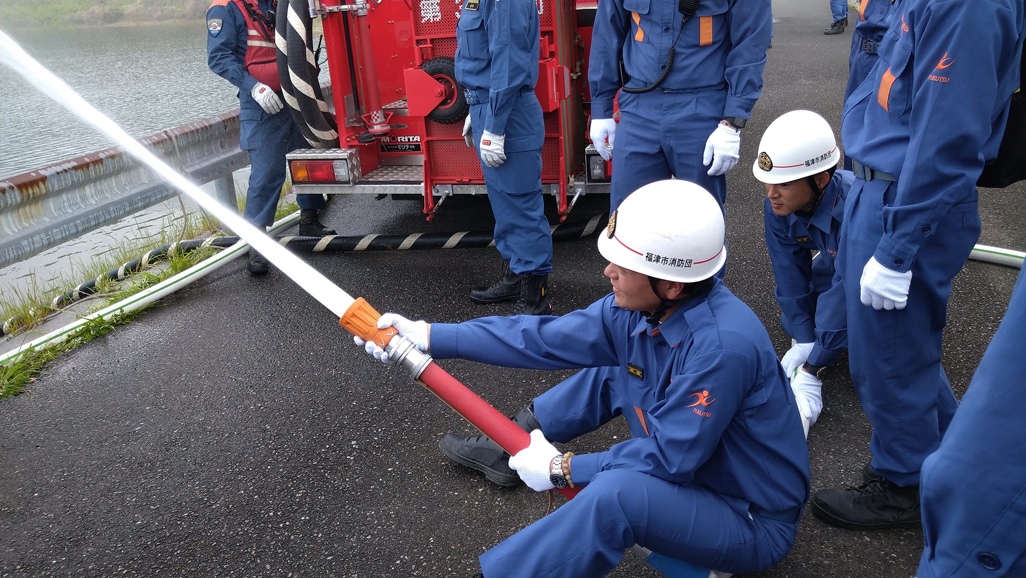 機関員訓練に参加