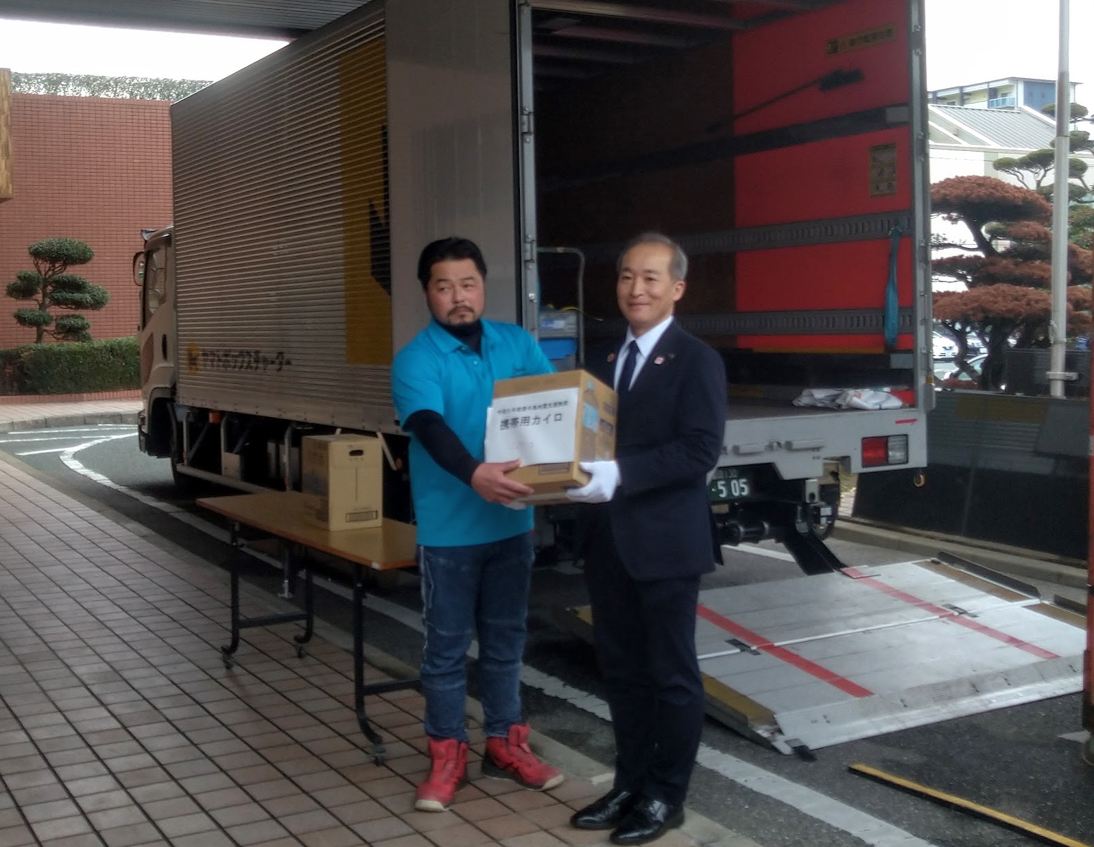 福津市の能登半島地震に係る支援物資を石川県七尾市へ