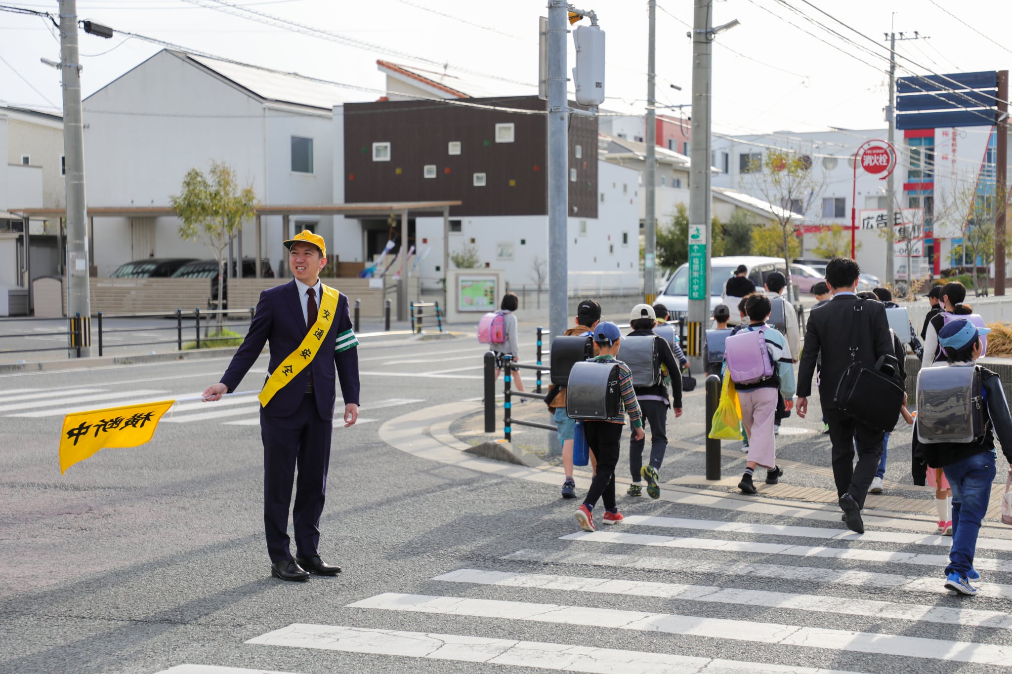 福津市で春の交通安全県民運動を実施中です