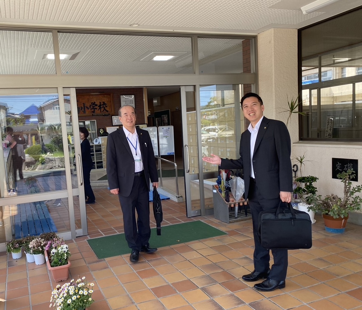 福津市福間南小学校の学校訪問