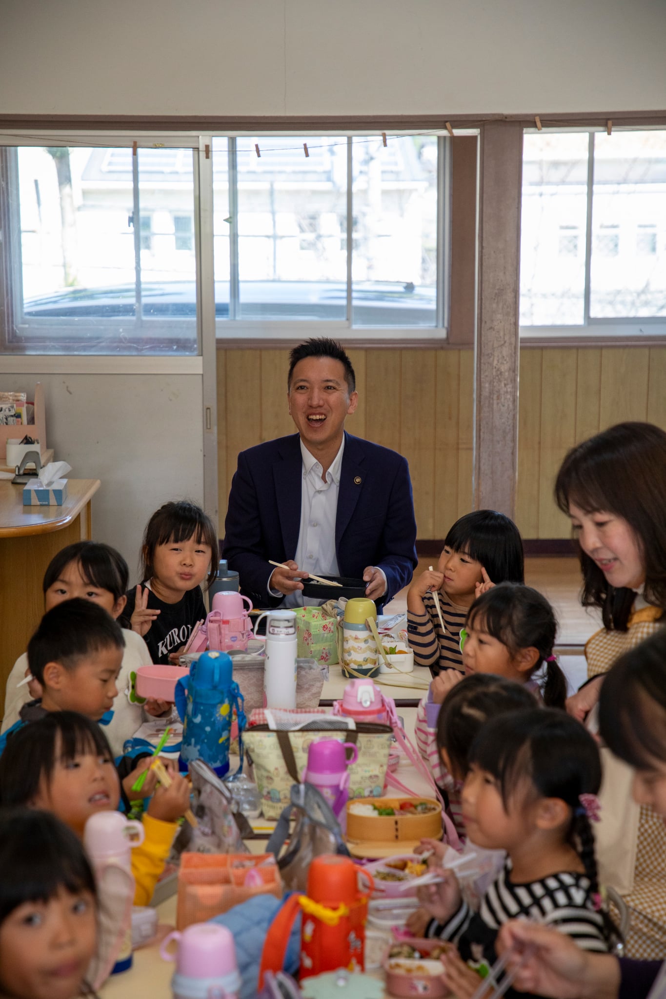 福津市長と一緒に！楽しい給食＆お弁当の会in神興幼稚園