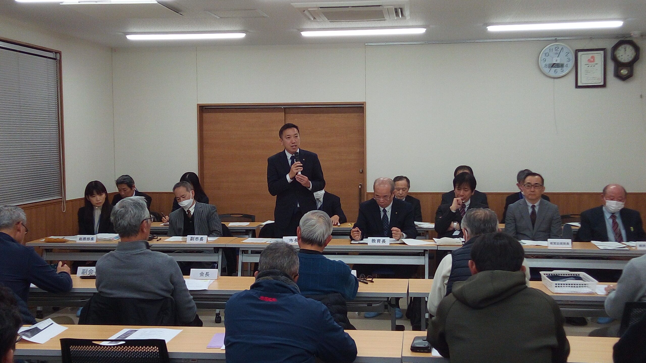 福津市の勝浦地域郷づくり推進協議会との移動市長室