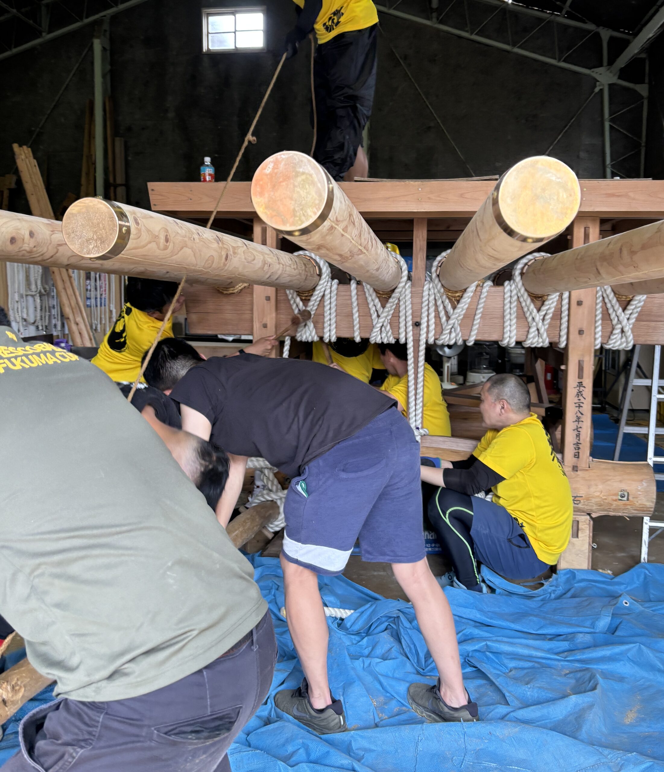 福津市の300年の伝統、今年も動き出す ― 津屋崎祇園山笠の準備が始まりました